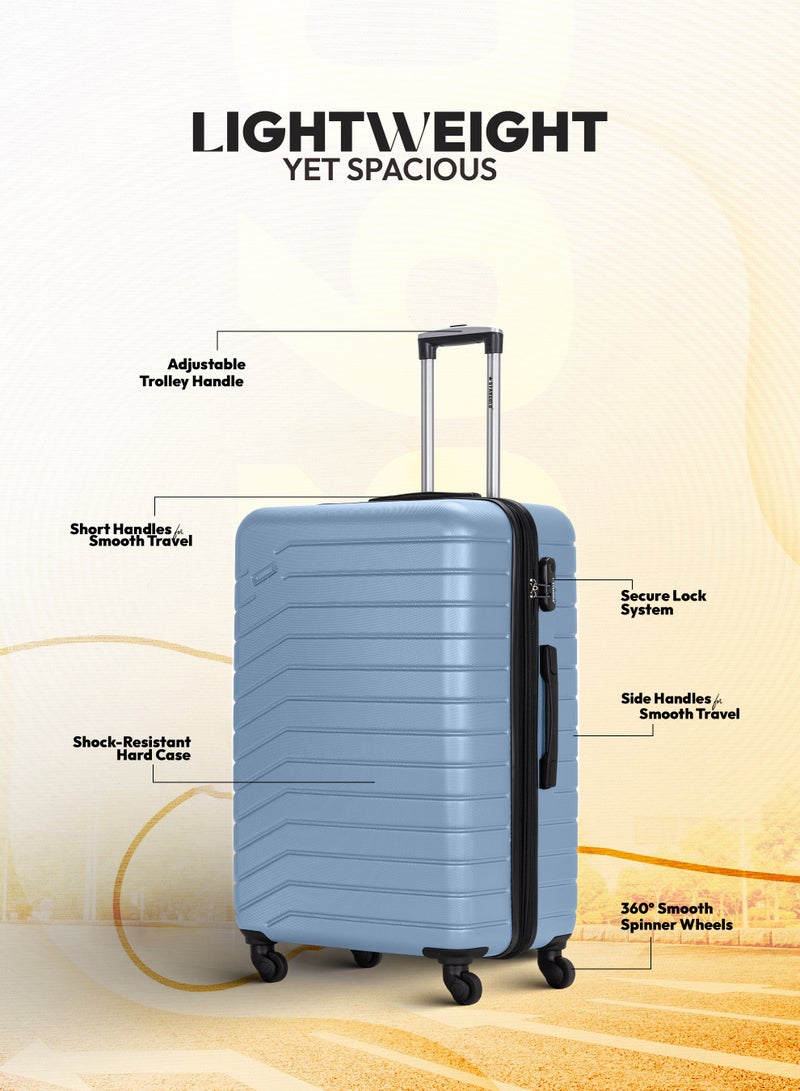 ستارجولد مجموعة حقائب الأمتعة مكونة من 3 قطع حقائب سفر ذات جوانب صلبة ABS مع عجلات دوارة 360 درجة ونظام قابل للقفل حقيبة سفر عالية الجودة - Image 2